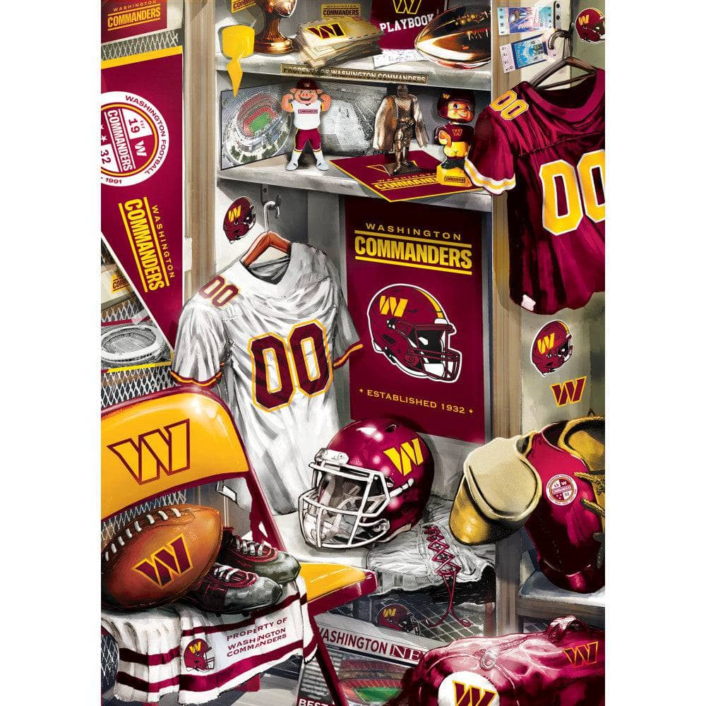 Washington Commanders - Locker Room 500 Piece Jigsaw Puzzle (ONLINE ORDER ONLY)