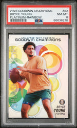 2023 UPPER DECK GOODWIN CHAMPIONS PLATINUM BRYCE YOUNG PLATINUM-RAINBOW #82 - PSA 8 (Online Order Only)