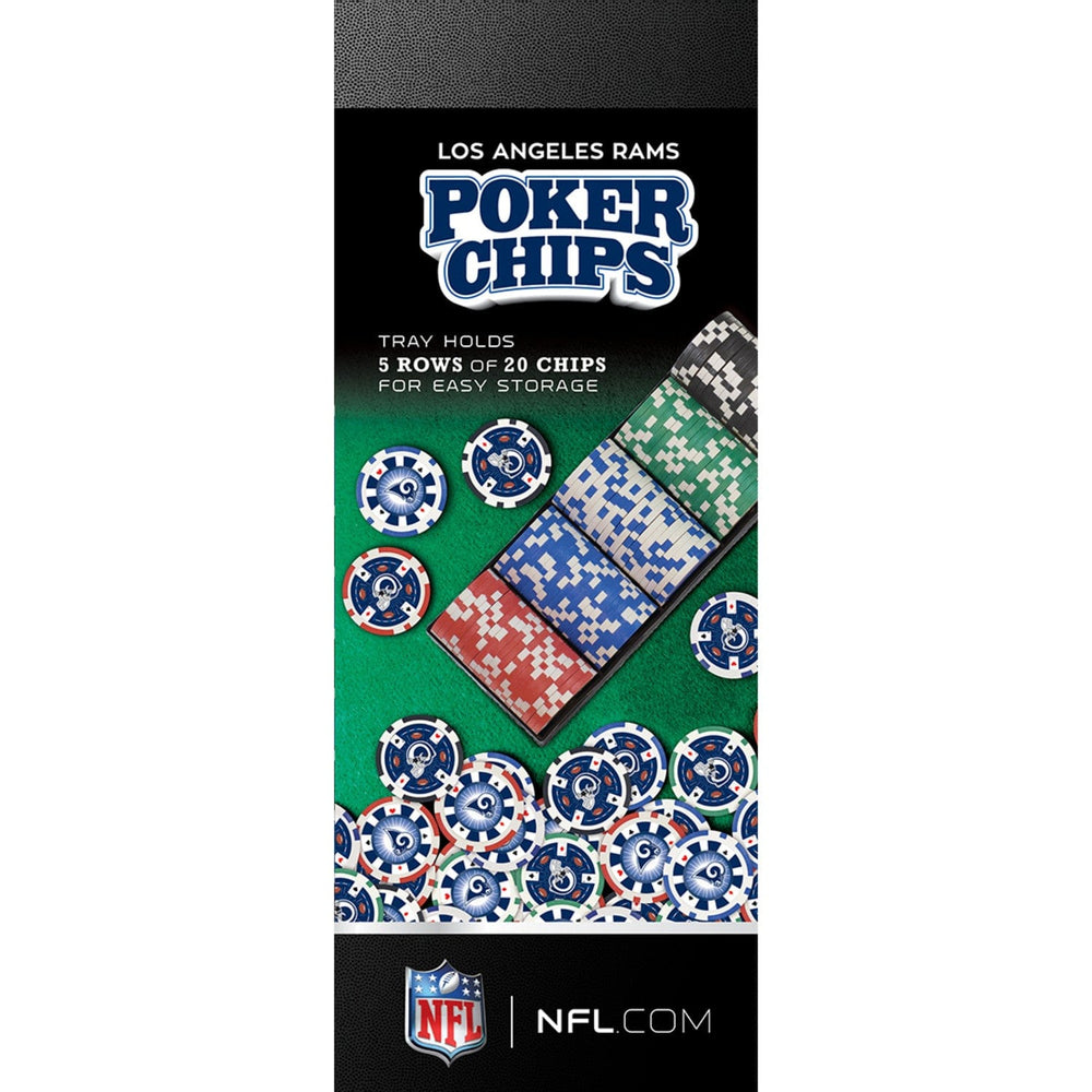 Los Angeles Rams 100 Piece Poker Chips (ONLINE ORDER ONLY)