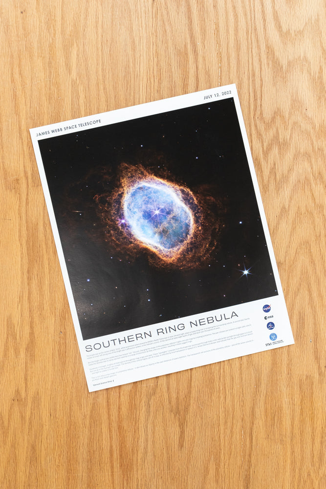JWST Historic Poster #2 - Southern Ring Nebula (ONLINE ORDER ONLY)