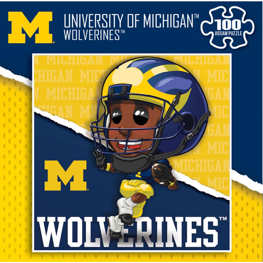 Michigan Wolverines - NCAA Mascot 100 Piece Jigsaw Puzzle (ONLINE ORDER ONLY)