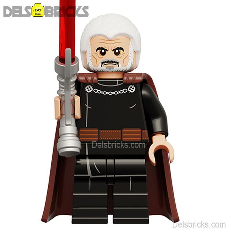 Count Dooku (Film Version) Lego Minifigures New Custom Toys (ONLINE ORDER ONLY)