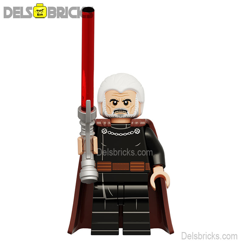 Count Dooku (Film Version) Lego Minifigures New Custom Toys (ONLINE ORDER ONLY)