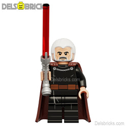 Count Dooku (Film Version) Lego Minifigures New Custom Toys (ONLINE ORDER ONLY)