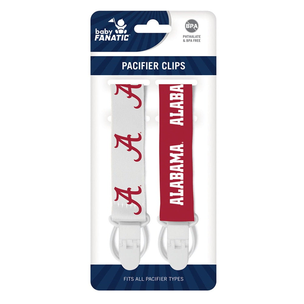 Alabama Crimson Tide - Pacifier Clip 2-Pack (ONLINE ORDER ONLY)