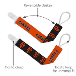 San Francisco Giants - Pacifier Clip 2-Pack (ONLINE ORDER ONLY)