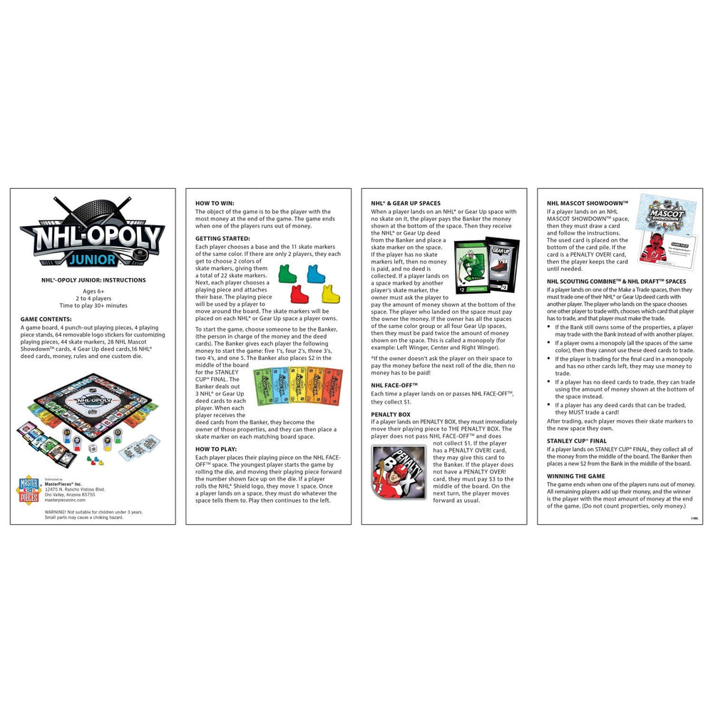 NHL Opoly Junior (ONLINE ORDER ONLY)