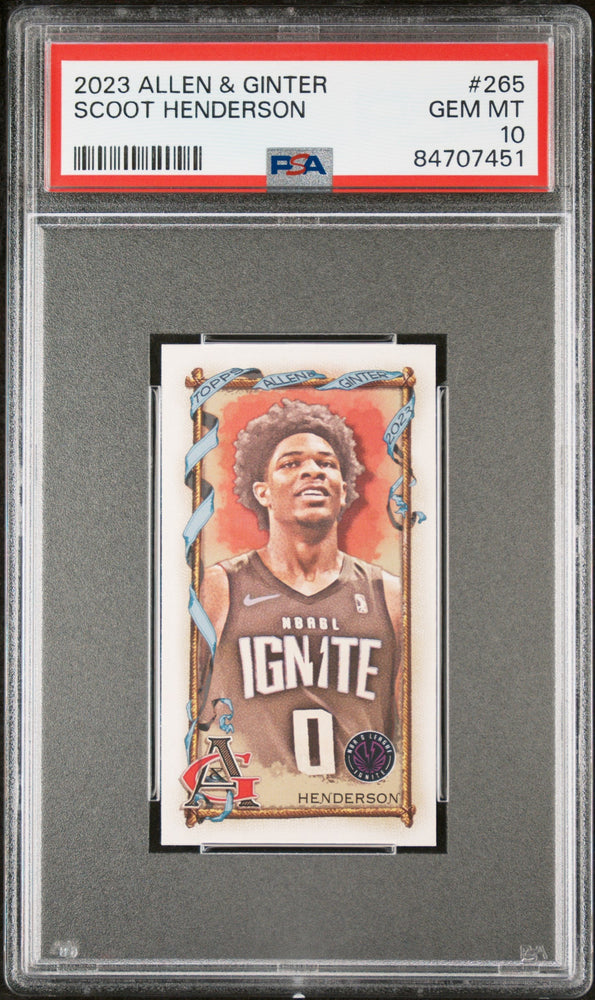 2023 TOPPS ALLEN & GINTER SCOOT HENDERSON  #265 - PSA 10 (Online Order Only)