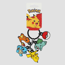 Pokemon Kanto Starters Enamel Multi-Charm Keychain (Online Order Only)