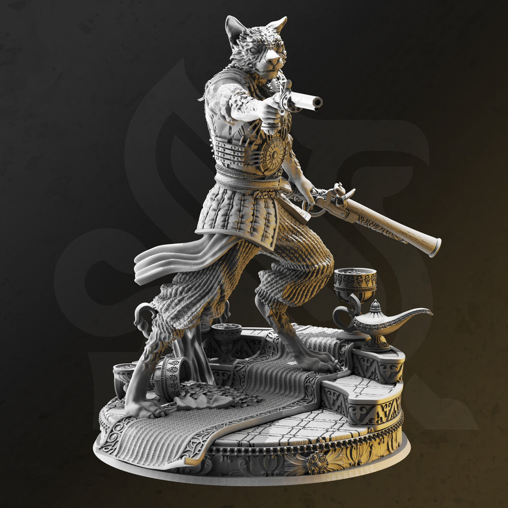Kara'Ta, Sultan's Bodyguard (Male Tabaxi Gunslinger) (Online Only)
