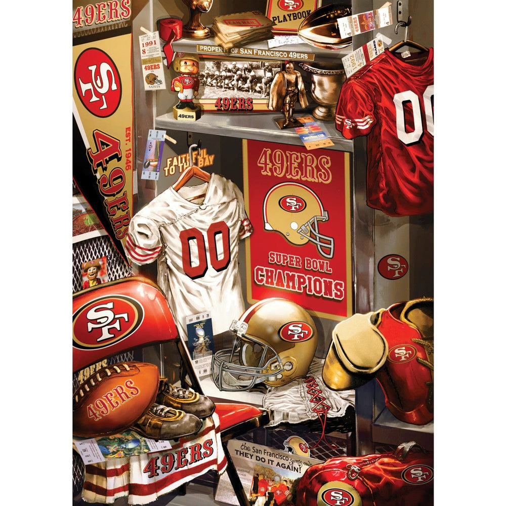 San Francisco 49ers - Locker Room 500 Piece Jigsaw Puzzle (ONLINE ORDER ONLY)