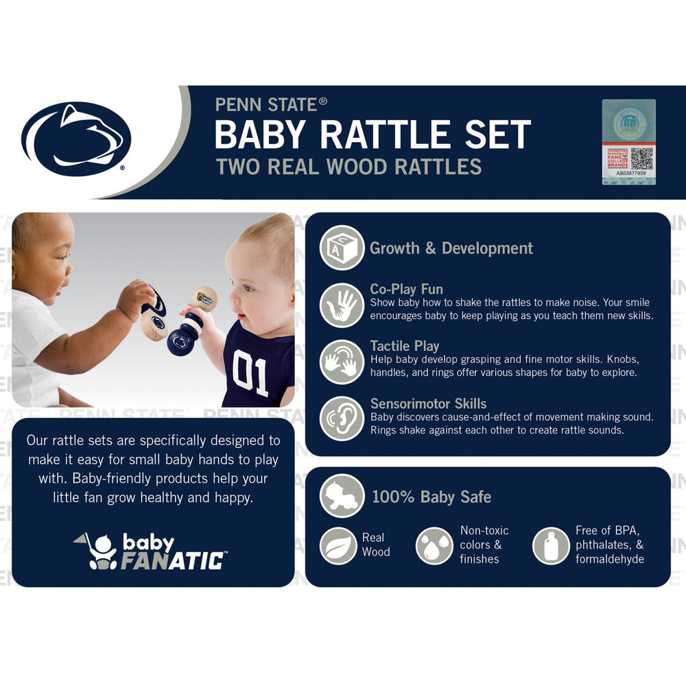 Penn State Nittany Lions - Baby Rattles 2-Pack (ONLINE ORDER ONLY)
