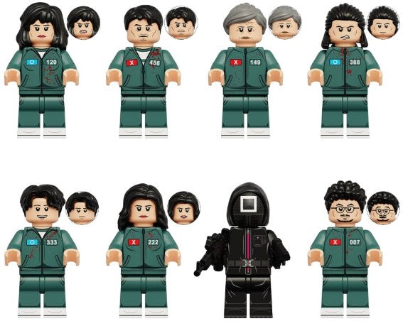 Squid Game Custom Minifig Set S3S1 (8 Figures) (Online Only)