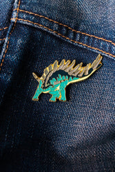 Kentrosaurus Enamel Pin (Kentrosaurus aethiopicus) (ONLINE ORDER ONLY)