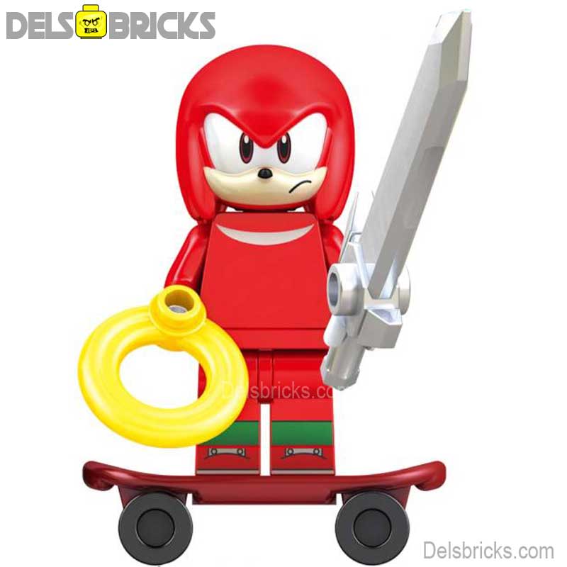 Knuckles from Sonic The Hedgehog Lego Minifigures Custom toys (ONLINE ORDER ONLY)
