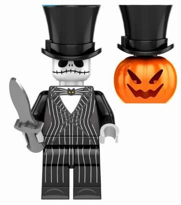 Jack Skellington Custom Minifig – The Pumpkin King (Online Only)