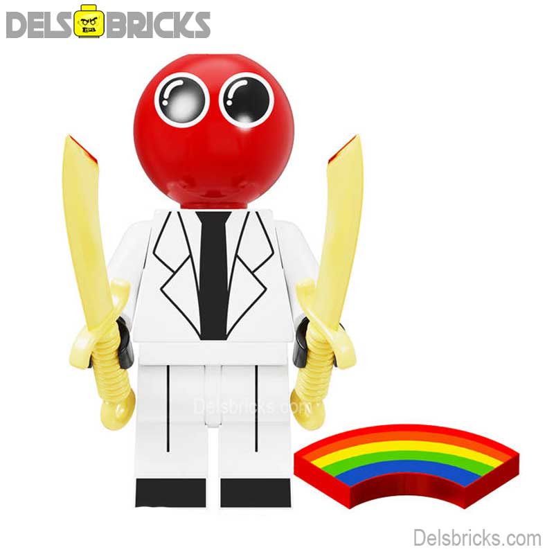 Rainbow Friends Red Scientist Lego Minifigures Custom Toys (ONLINE ORDER ONLY)