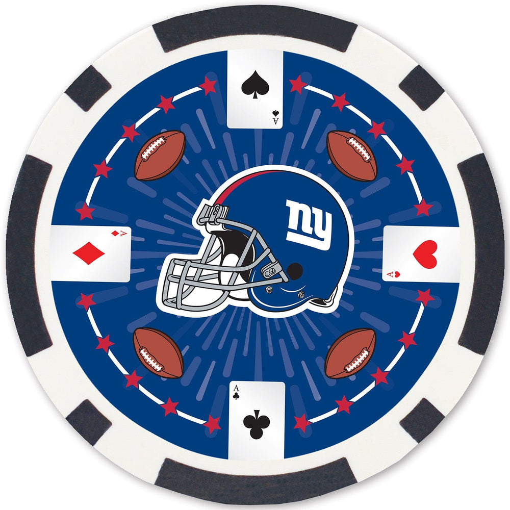 New York Giants 100 Piece Poker Chips (ONLINE ORDER ONLY)