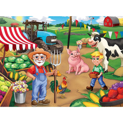 Old MacDonald's Farm - Market Day 60 Piece Jigsaw Puzzle (ONLINE ORDER ONLY)