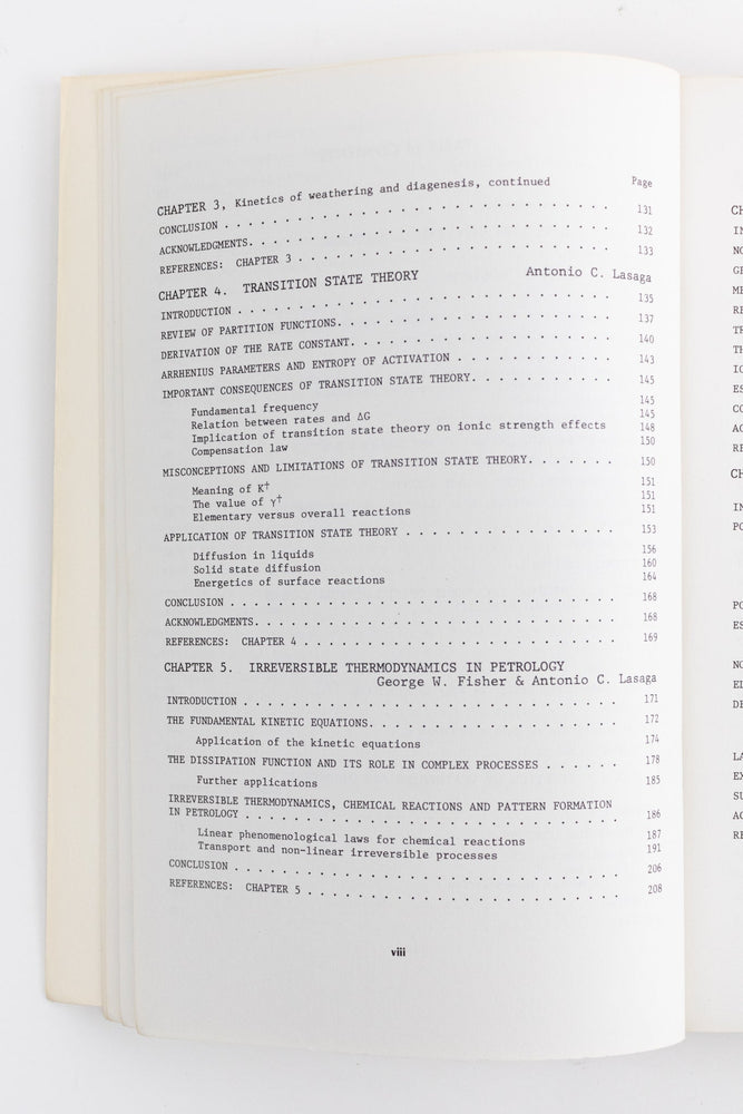 Kinetics of Geochemical Processes (ONLINE ORDER ONLY)