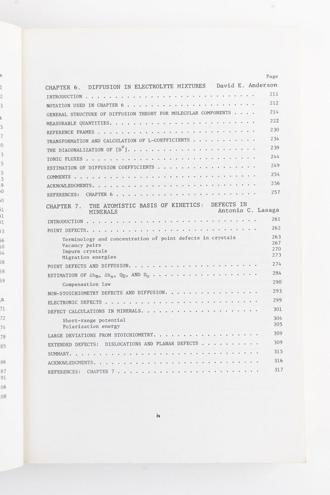 Kinetics of Geochemical Processes (ONLINE ORDER ONLY)