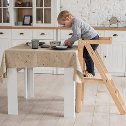 Foldable Step Stool for Toddlers - Kid Chair That Grows - Beige (ONLINE ORDER ONLY)