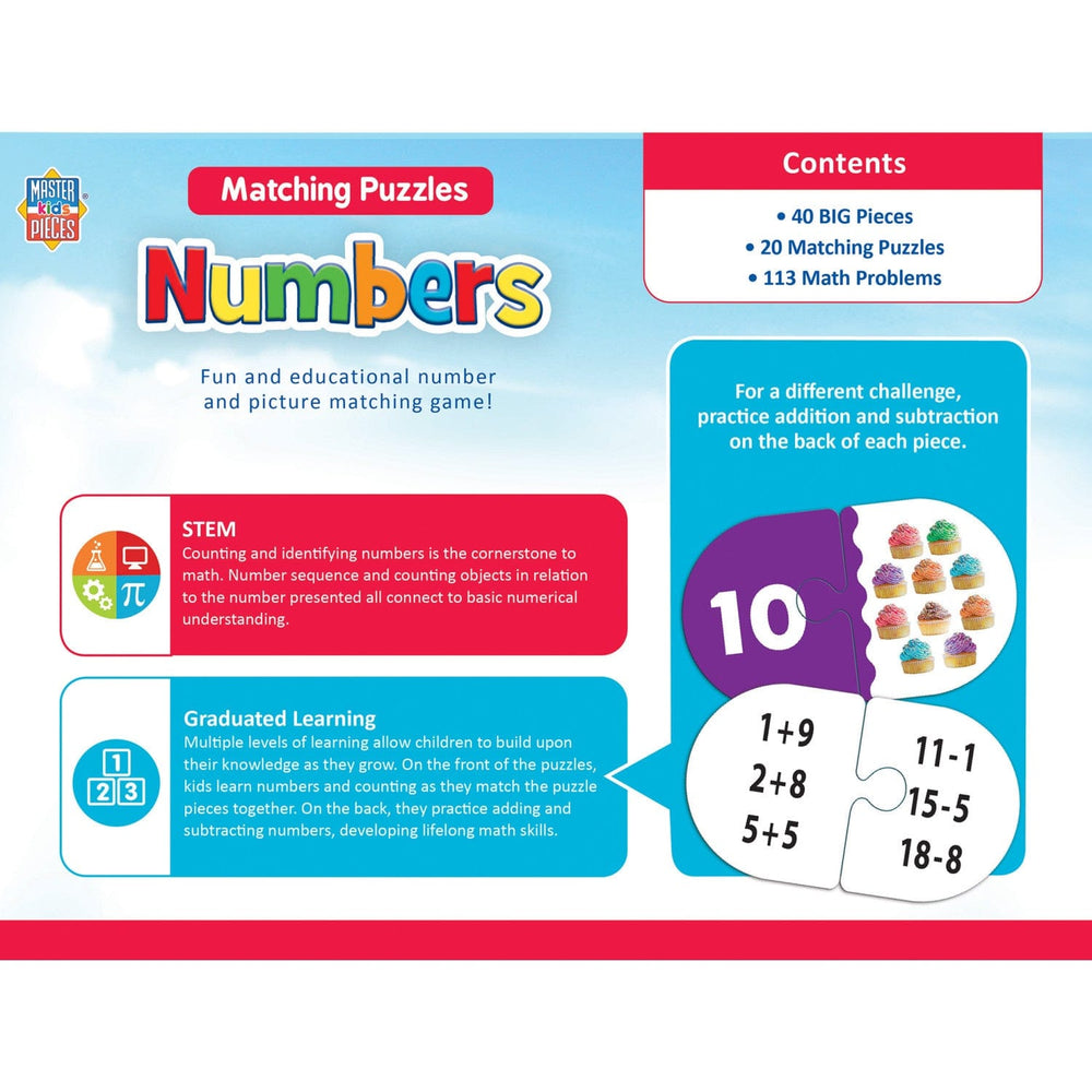 Numbers - Educational Matching Jigsaw Puzzles (ONLINE ORDER ONLY)