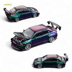 Findclassically Mitsubishi Lancer Evolution IX Chameleon With Carbon Bonnet 1:64 (ONLINE ORDER ONLY)
