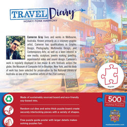 Travel Diary - Honky-Tonk Harmony 500 Piece Jigsaw Puzzle