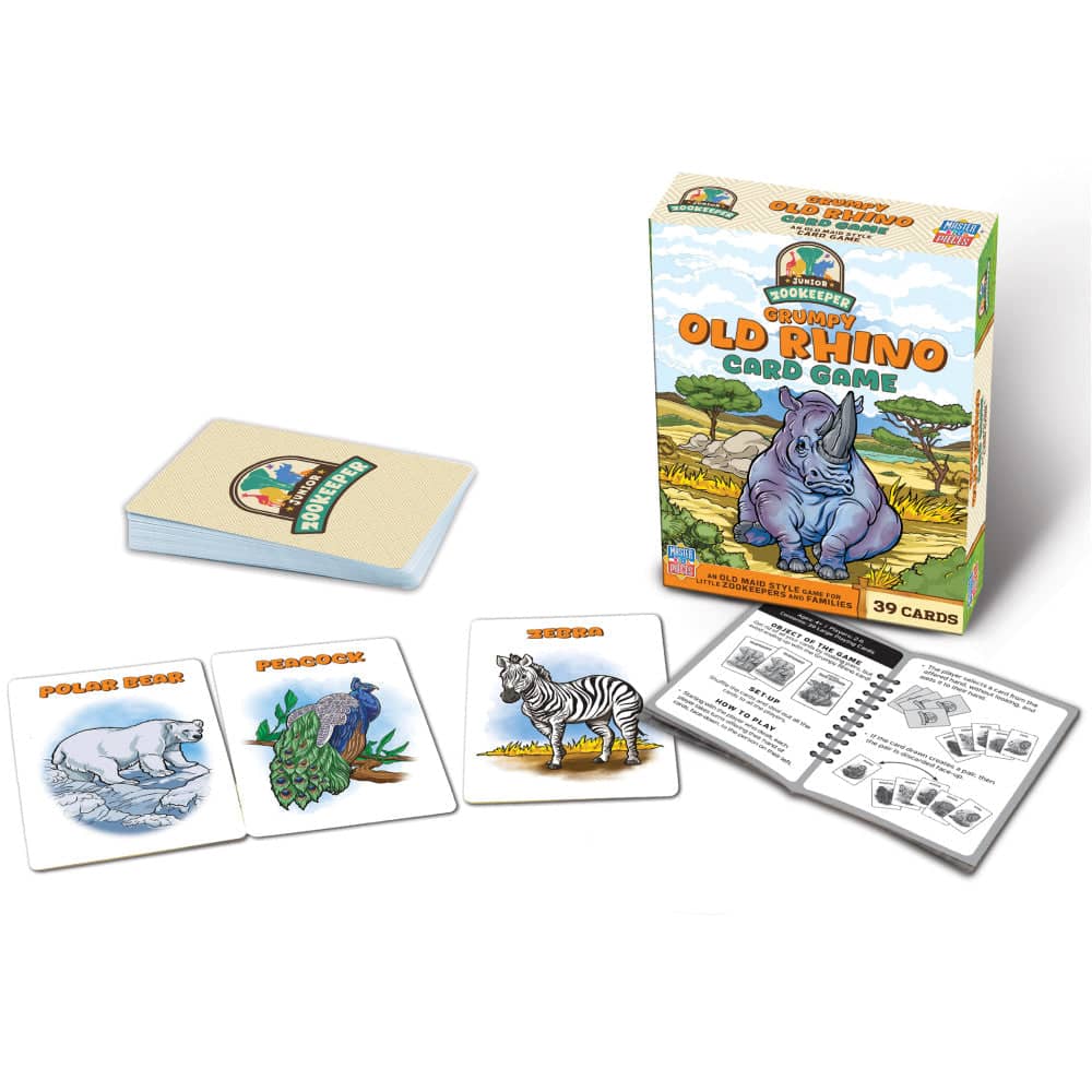 Jr. Zookeeper Grumpy Old Rhino Card Game