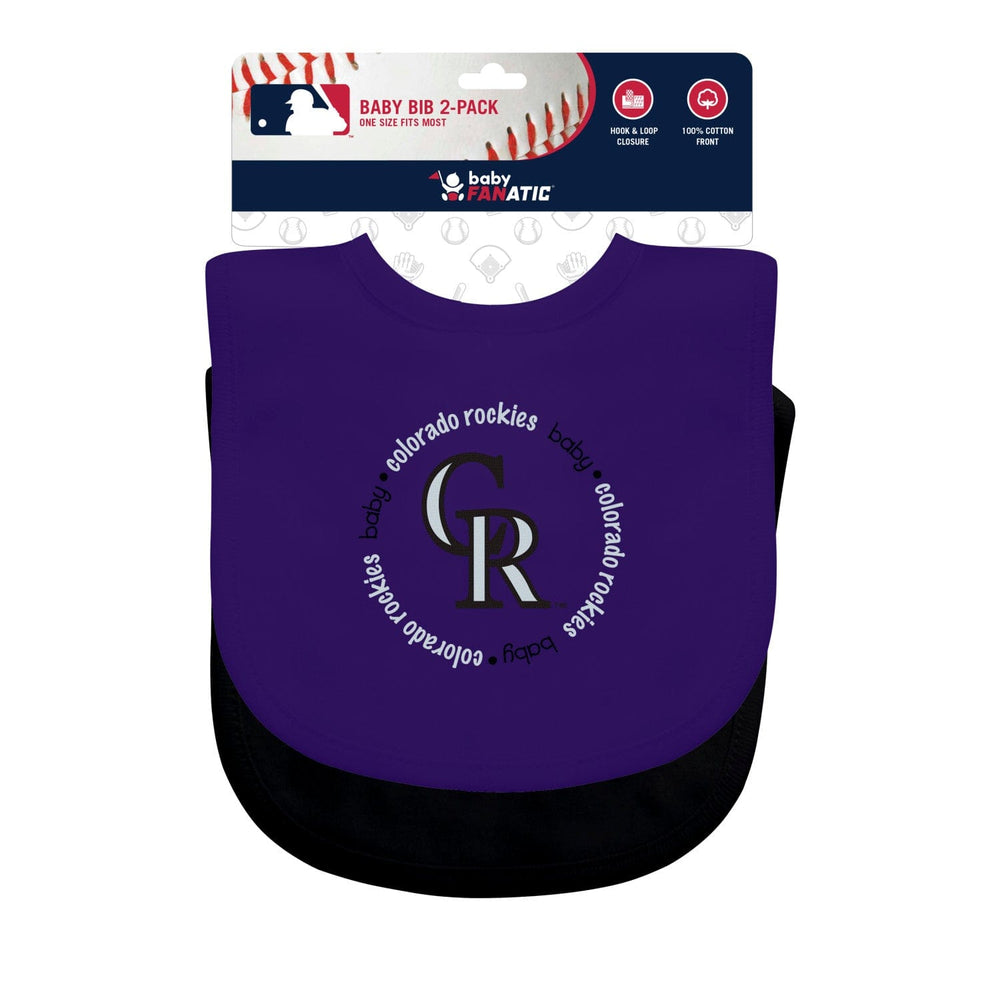 Colorado Rockies - Baby Bibs 2-Pack - Purple & Black (ONLINE ORDER ONLY)