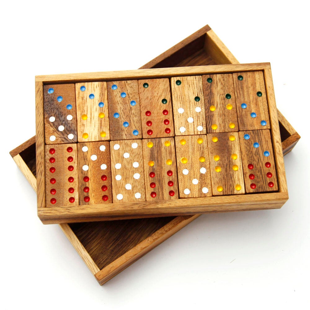 Double 6 Wooden Dominoes Set (Online Order Only)