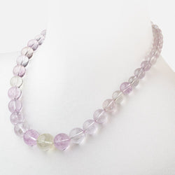 Kunzite Plain Round Necklace with a 14kt Gold Clasp AAA (ONLINE ORDER ONLY)