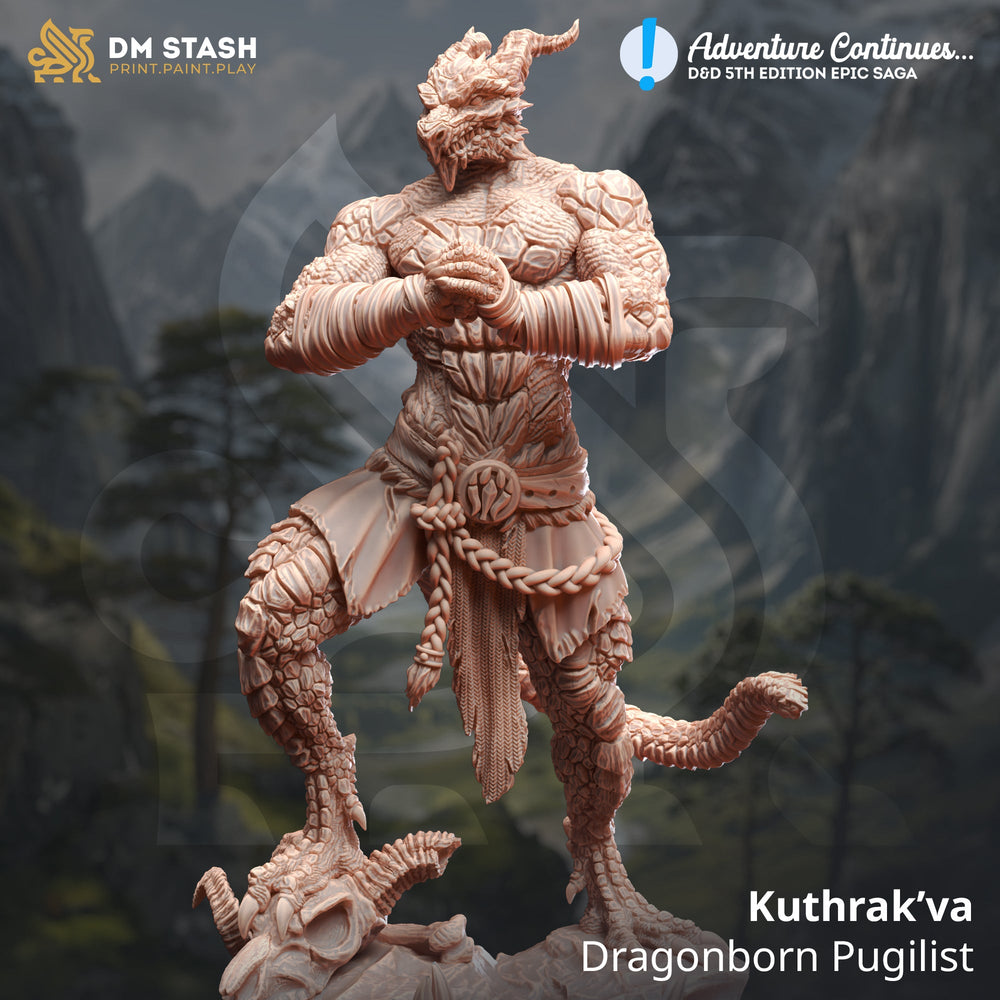 Kuthrak'va, Dragonborn Pugilist (Male Dragonborn Fighter) (Online Only)