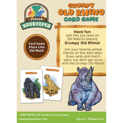 Jr. Zookeeper Grumpy Old Rhino Card Game