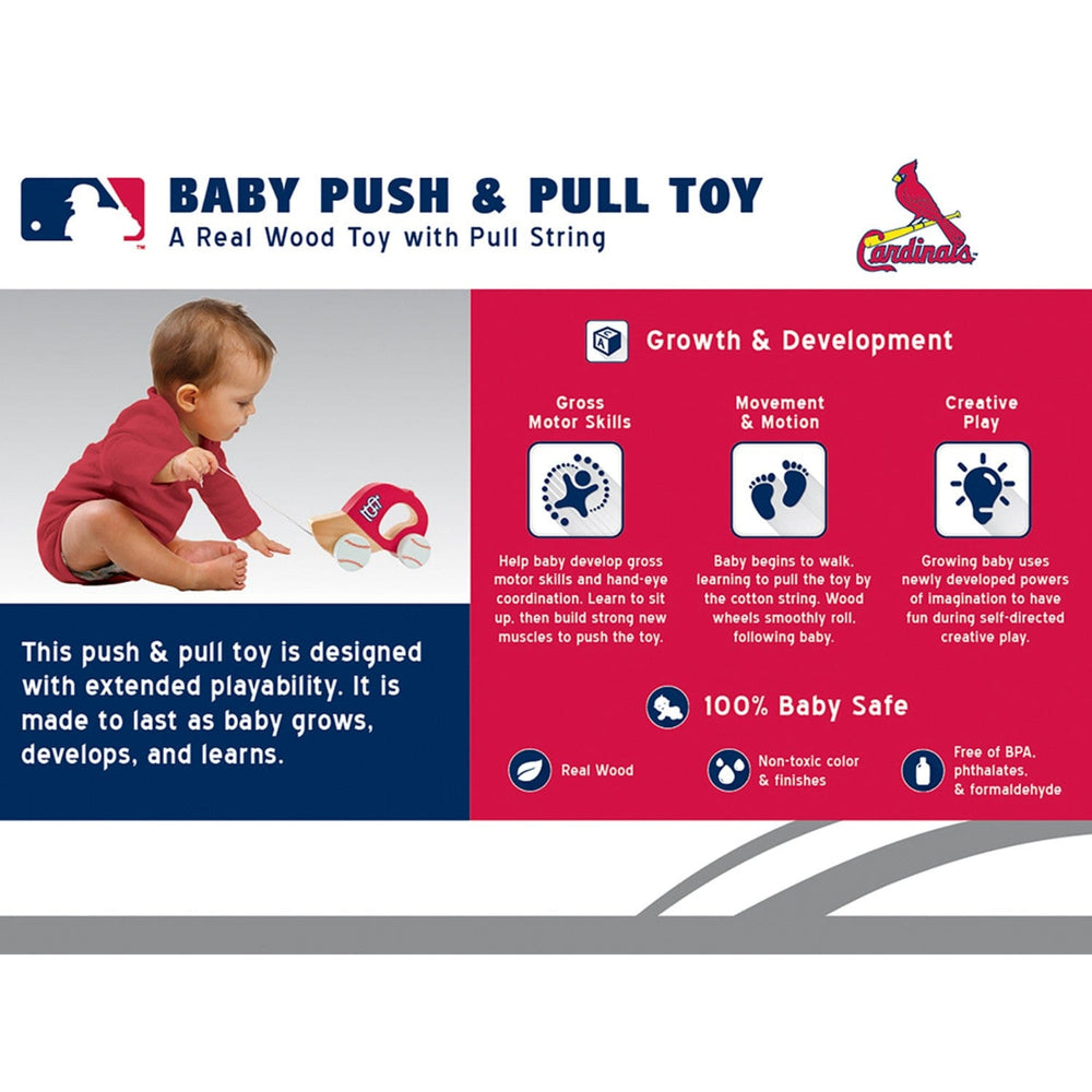 St. Louis Cardinals - Push & Pull Baby Toy (ONLINE ORDER ONLY)