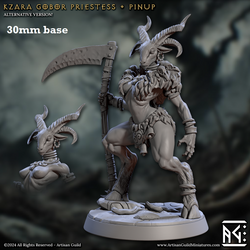 Kzara, Gobor Priestess (Female Capra Cleric) (Online Only)