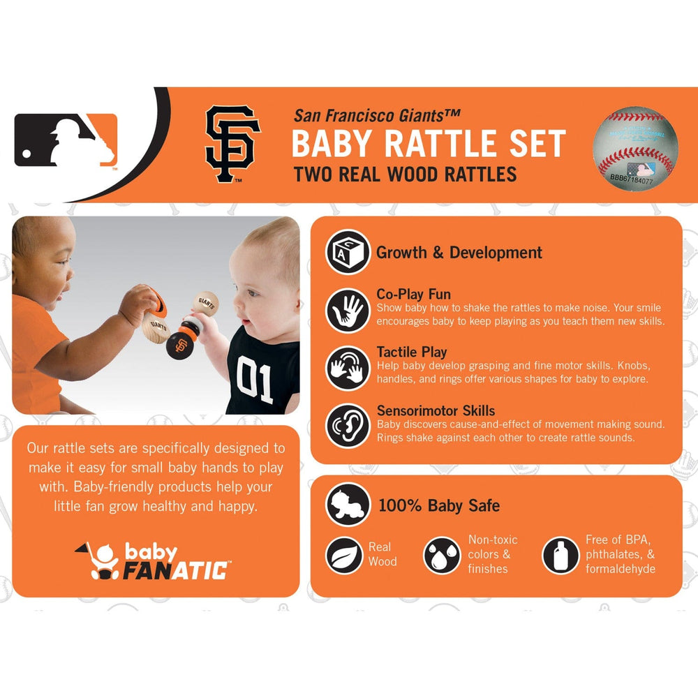 San Francisco Giants - Baby Rattles 2-Pack (ONLINE ORDER ONLY)
