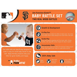 San Francisco Giants - Baby Rattles 2-Pack (ONLINE ORDER ONLY)