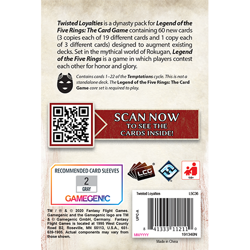 Legend of the Five Rings LCG: Twisted Loyalties