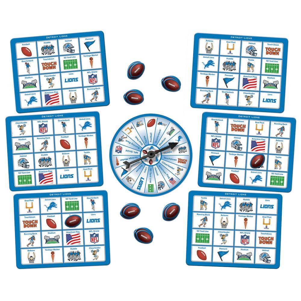 Detroit Lions NFL Bingo Game (ONLINE ORDER ONLY)