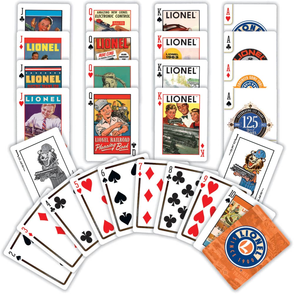 Lionel Trains Playing Cards - 54 Card Deck (ONLINE ORDER ONLY)