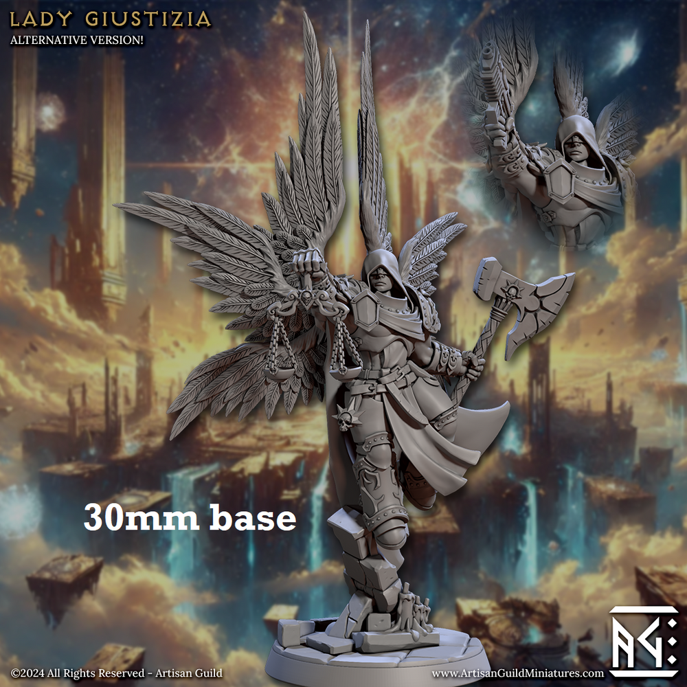 Lady Giustizia (Female Angel Paladin) (Online Only)