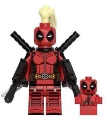 Lady Red Mercenary Custom Minifig (Online Only)