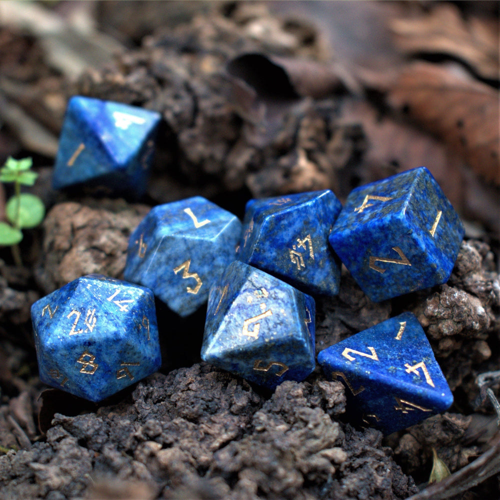 Lapis Lazuli Stone Dice Set (ONLINE ORDER ONLY)