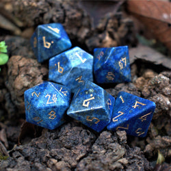 Lapis Lazuli Stone Dice Set (ONLINE ORDER ONLY)