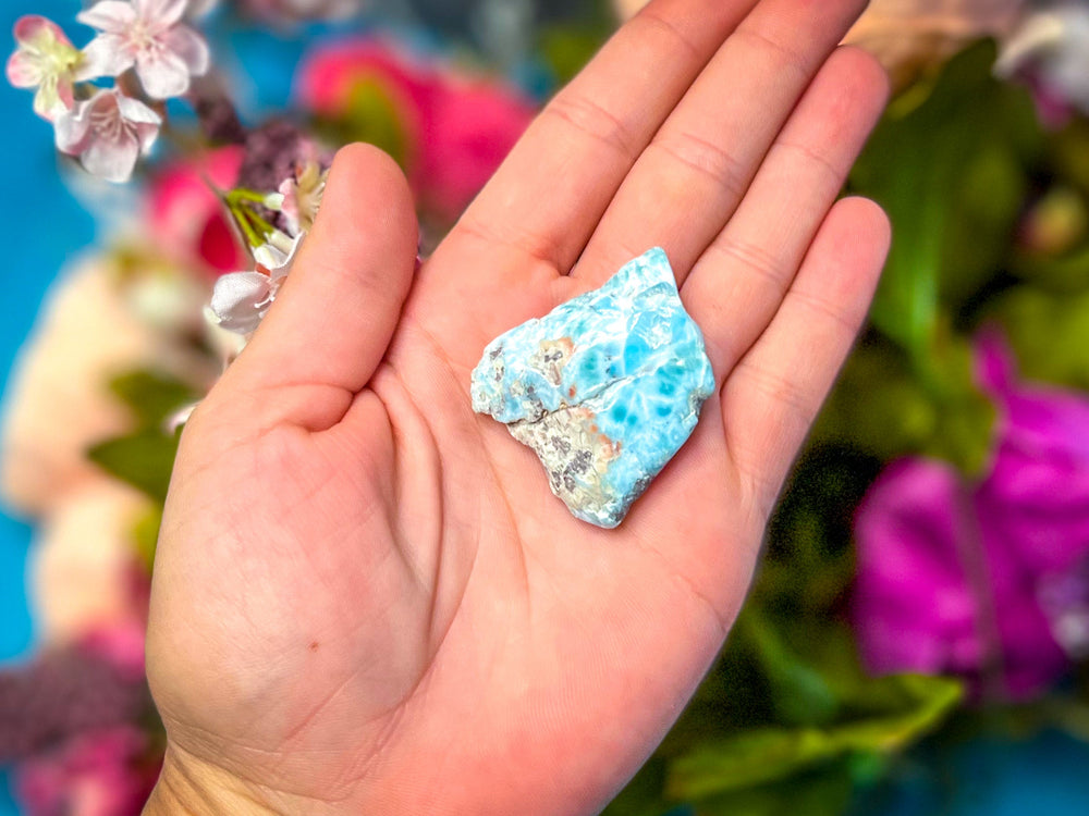 Polished Larimar Slices, Good Quality (ONLINE ORDER ONLY)