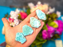 Polished Larimar Slices, Good Quality (ONLINE ORDER ONLY)