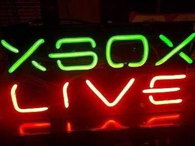 Microsoft Licensed Xbox Live Neon Sign (ONLINE ORDER ONLY)