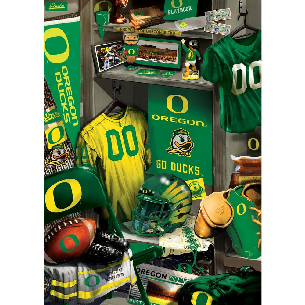 Oregon Ducks - Locker Room 500 Piece Jigsaw Puzzle (ONLINE ORDER ONLY)